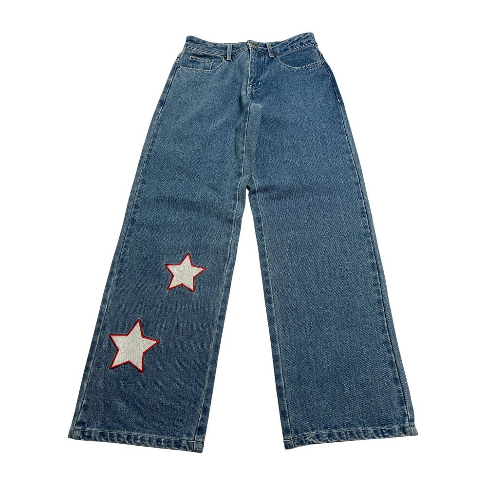 Wish Me Luck Denim Jeans in Blue